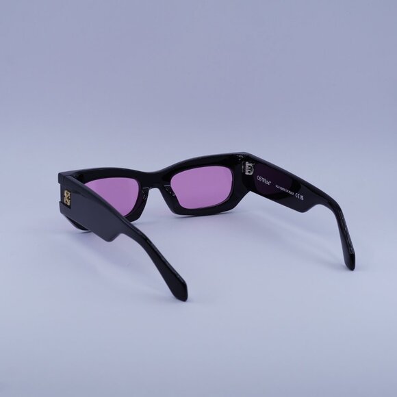 Off-White OERI147 BELLEVILLE 1030 Sunglasses Black Cat Eye Frame, Pink Lenses - Picture 5 of 9